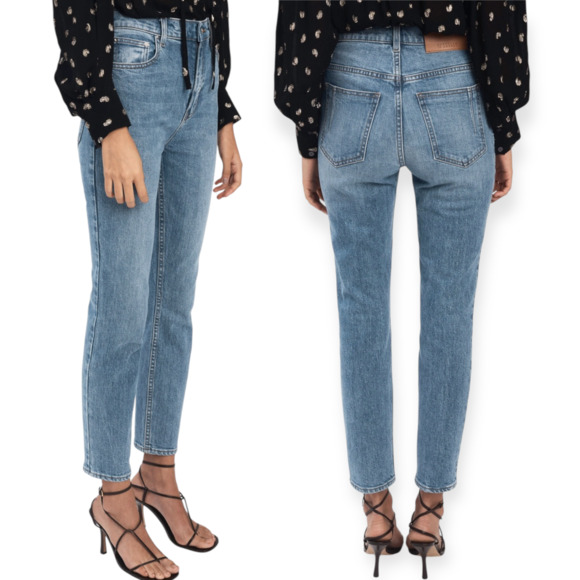 Derek Lam 10 Crosby Eden High Waist Jeans Blue Denim Straight Leg Size 27 NWT - Picture 5 of 9